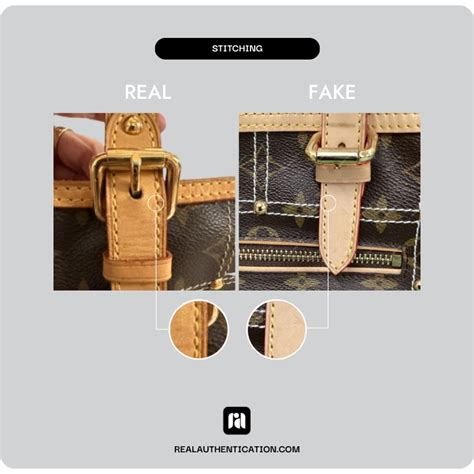 louis vuitton stitching fake